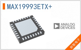 MAX19993ETX+
